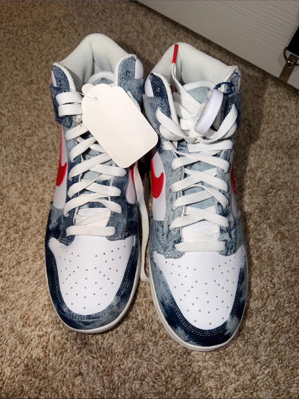 Nike dunk denim sz 9 - Picture 2 of 4